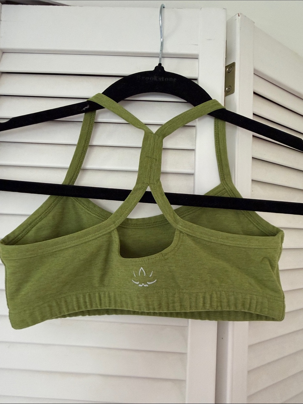 Beyond Yoga Olive Green Strappy Racerback Sports Bralette